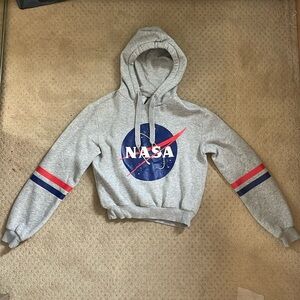 NASA Cropped Hoodie